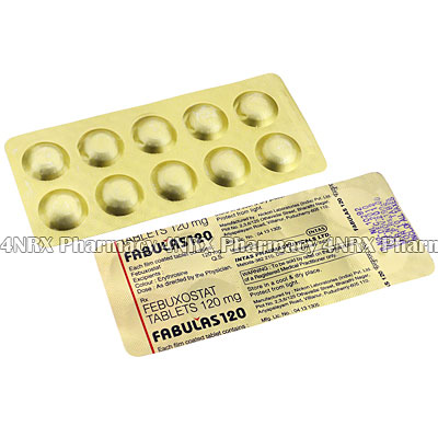 Fabulas (Febuxostat) - 120mg (10 Tablets)